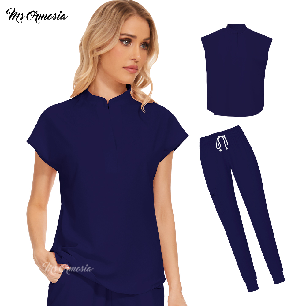 Vet Tech Accessories - Medizinische Uniformen Damen-Schrubsets Krankenschwester-Arbeitskleidung Beauty-Salon-Spa-Arbeitskleidung Chirurgischer