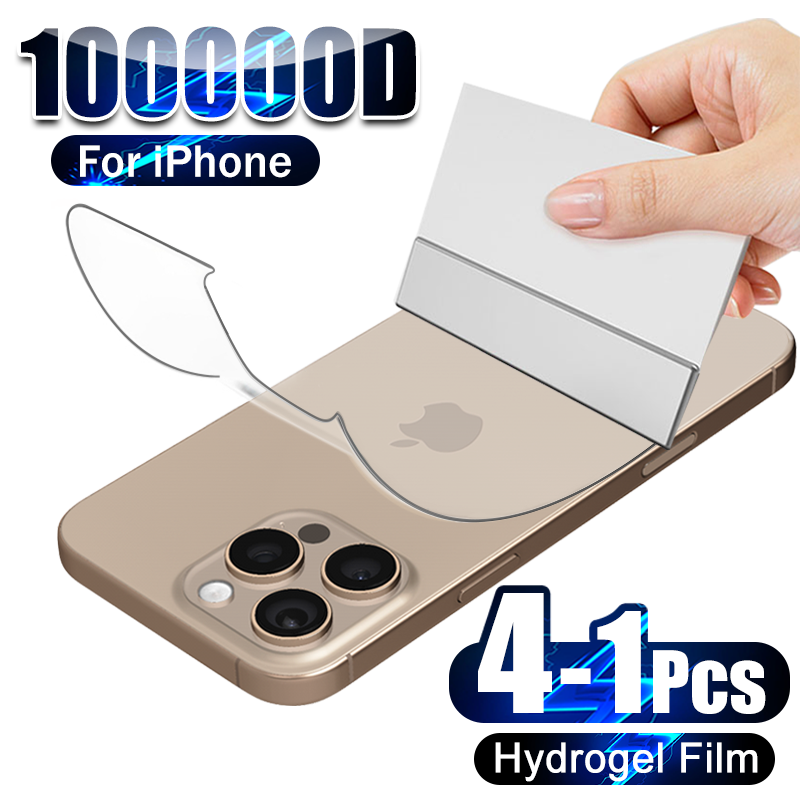 Tech Accessories Apple - 4-1Pcs Zurück Hydrogel Film Für iPhone