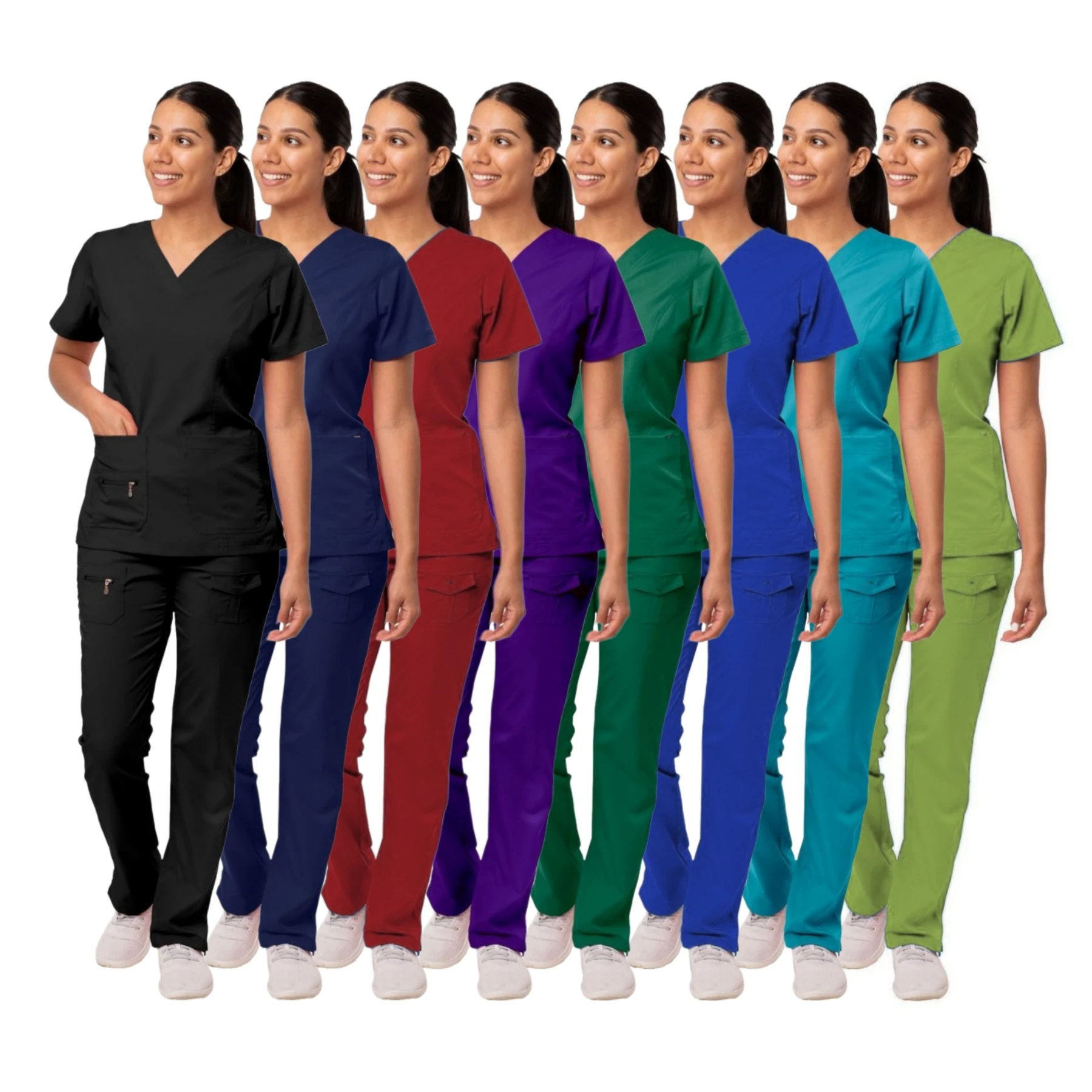 Vet Tech Accessories - Neue OP-Uniformen für Damen, Scrubs, Medico-Arbeitskleidung,