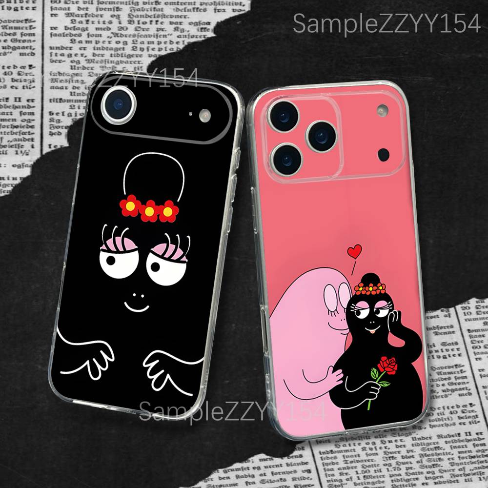 Tech Accessories Apple - Niedliche B-BarbapapaS Transparente Staubdichte Weiche Handyhülle