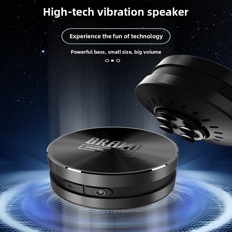 Tech Accessories & Gadgets - Knochenleitungs-Bluetooth-Lautsprecher TM001 Metallgehäuse mit Saugnapf Black