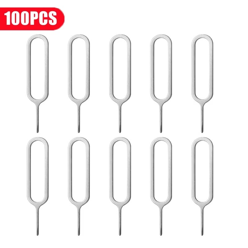 Mobile Tech Accessories - 1-100 Stück Anti-Verlust SIM-Karten-Auswurfwerkzeug, Öffnungsstift, Nadel,