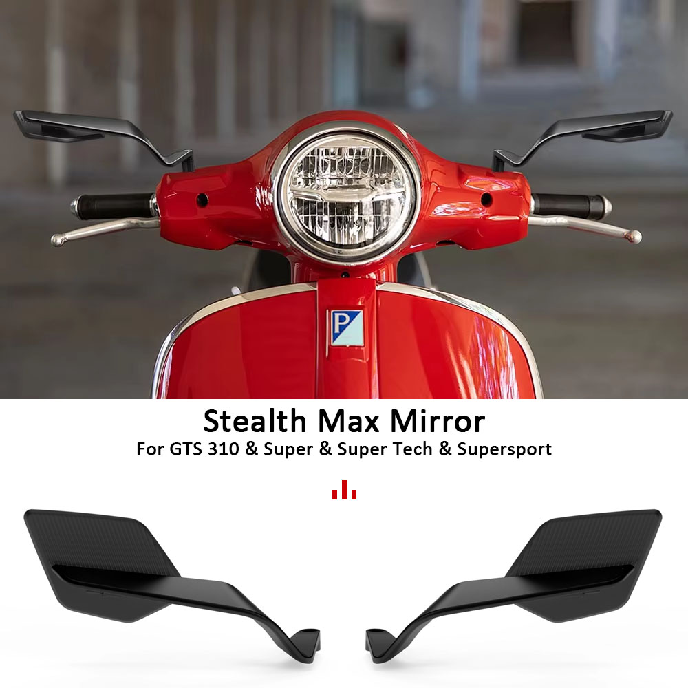 Universal Tech Accessories - 2025 Stealth Max Rückspiegel Motorrad NEU