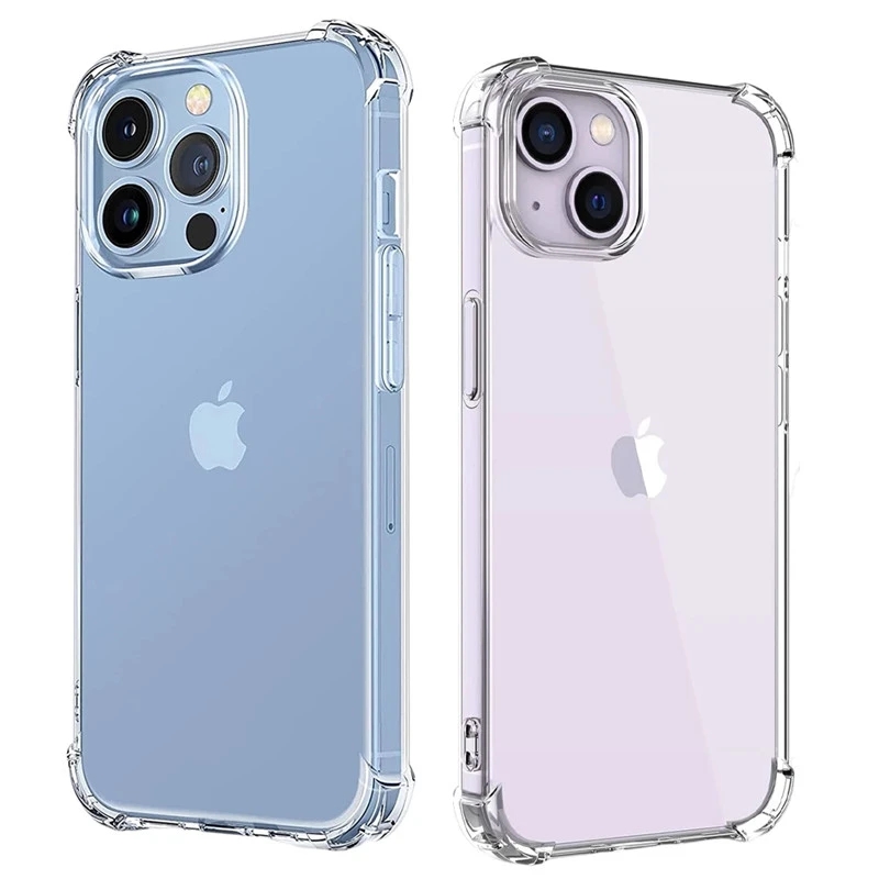 Tech Accessories Apple - Stoßfeste, klare Handyhülle für iPhone 15