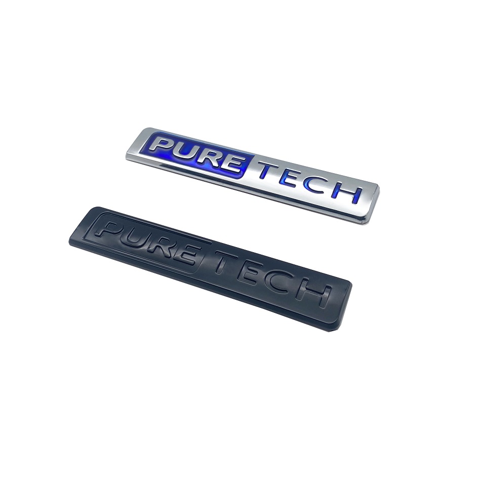 Tech Accessories Logo - ABS-Buchstaben PURE TECH Emblem für Peugeot