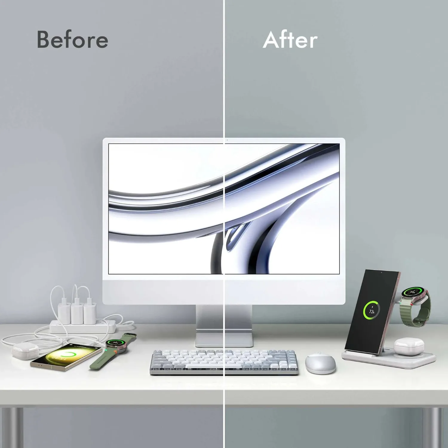 Desktop 3-in-1 Drahtlose Lades – Wireless Charger 3 In 1 Bewertung und Preis
