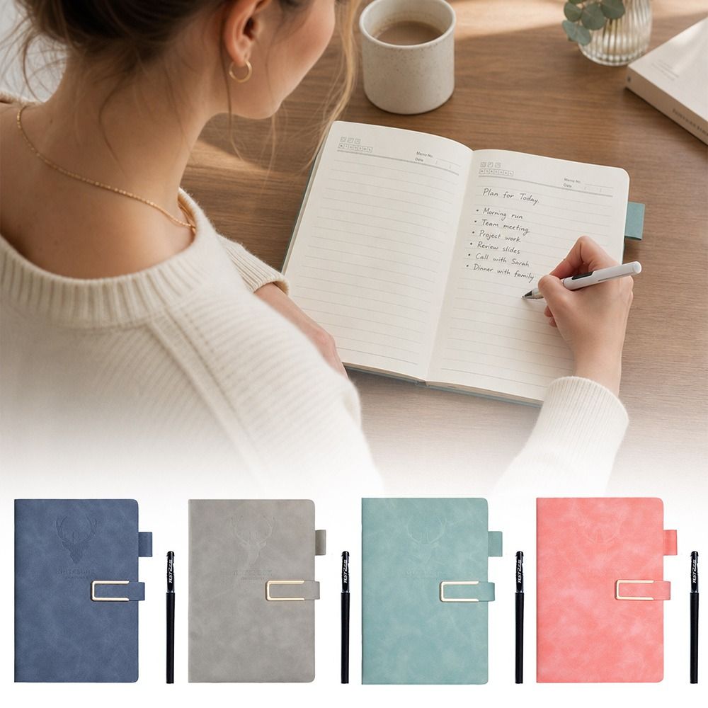 Neues PU-Leder Notizbuch mit M – Pen Holder Magnetic Bewertung und Preis