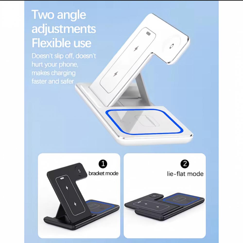 Kabelloser Ladegerät-Halter, 3 – Wireless Charger 3 In 1 Bewertung und Preis