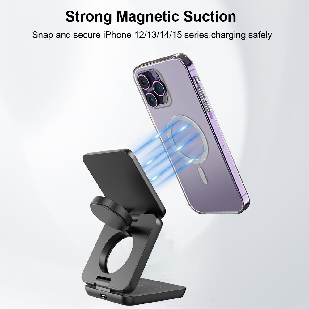 3-in-1 faltbarer magnetischer  – Wireless Charger 3 In 1 Bewertung und Preis