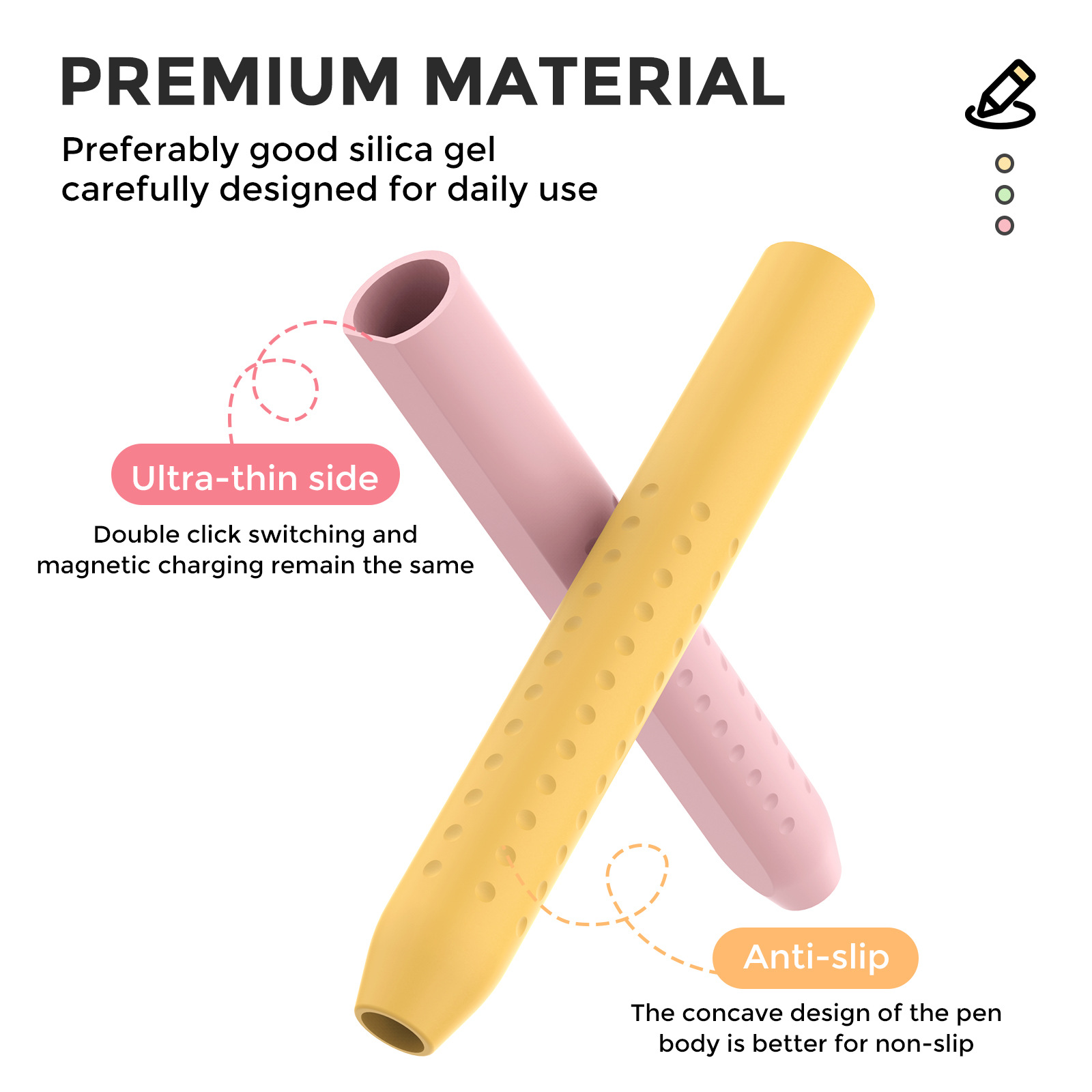 1PC Stylus Abdeckung für Apple – Pen Holder Magnetic Bewertung und Preis