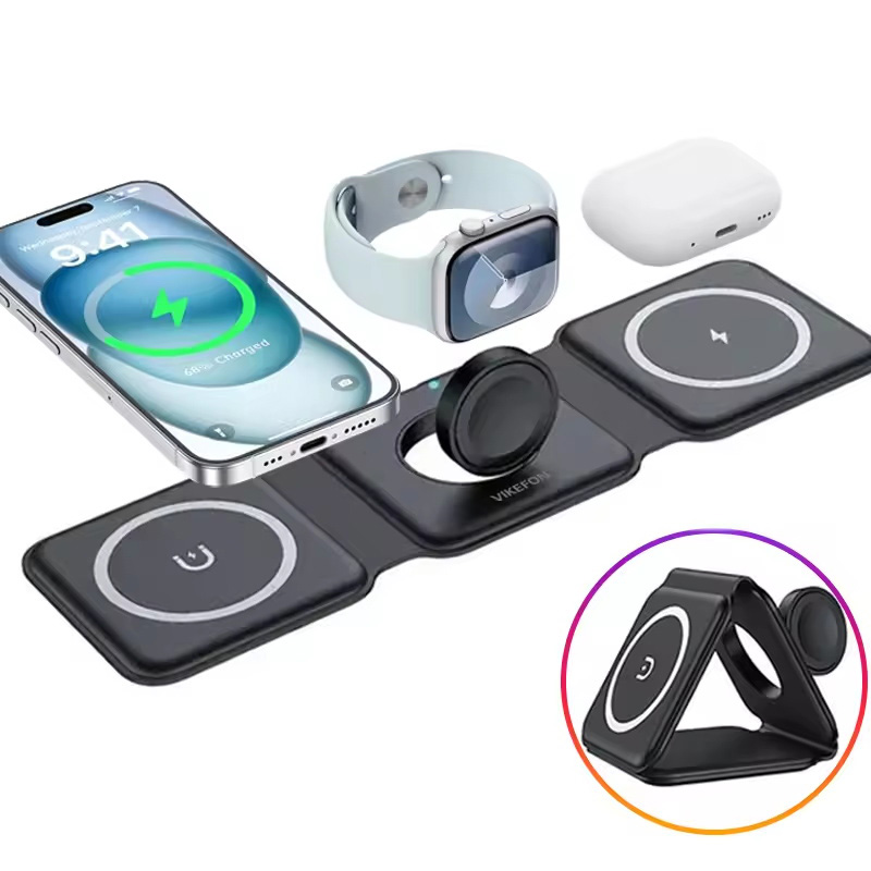 3-in-1 magnetisches faltbares  – Wireless Charger 3 In 1 Bewertung und Preis
