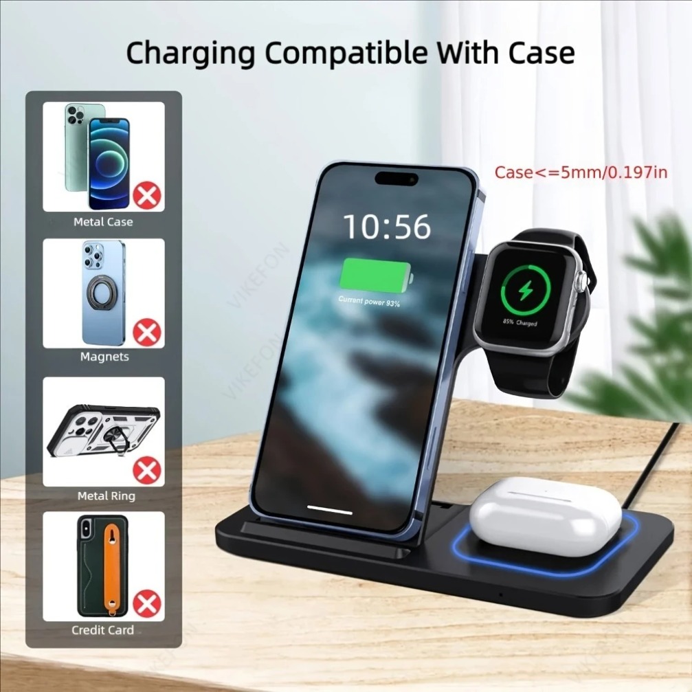 Faltbare 3-in-1 Kabellose Lade – Wireless Charger 3 In 1 Bewertung und Preis