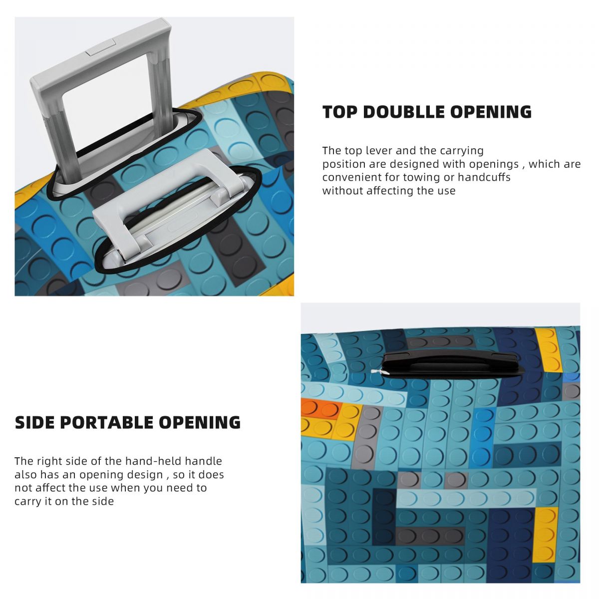 Blue Tech Pixel Building Block – Tech Accessories Travel Case Bewertung und Preis