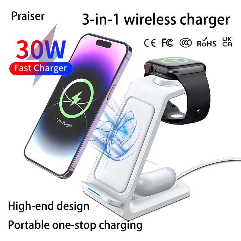 15W 3-in-1 Kabelloses Ladegerä – Wireless Charger 3 In 1 Bewertung und Preis