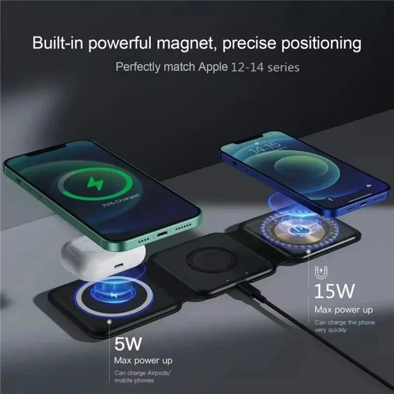3-in-1 Tragbares Magnetisches  – Wireless Charger 3 In 1 Bewertung und Preis